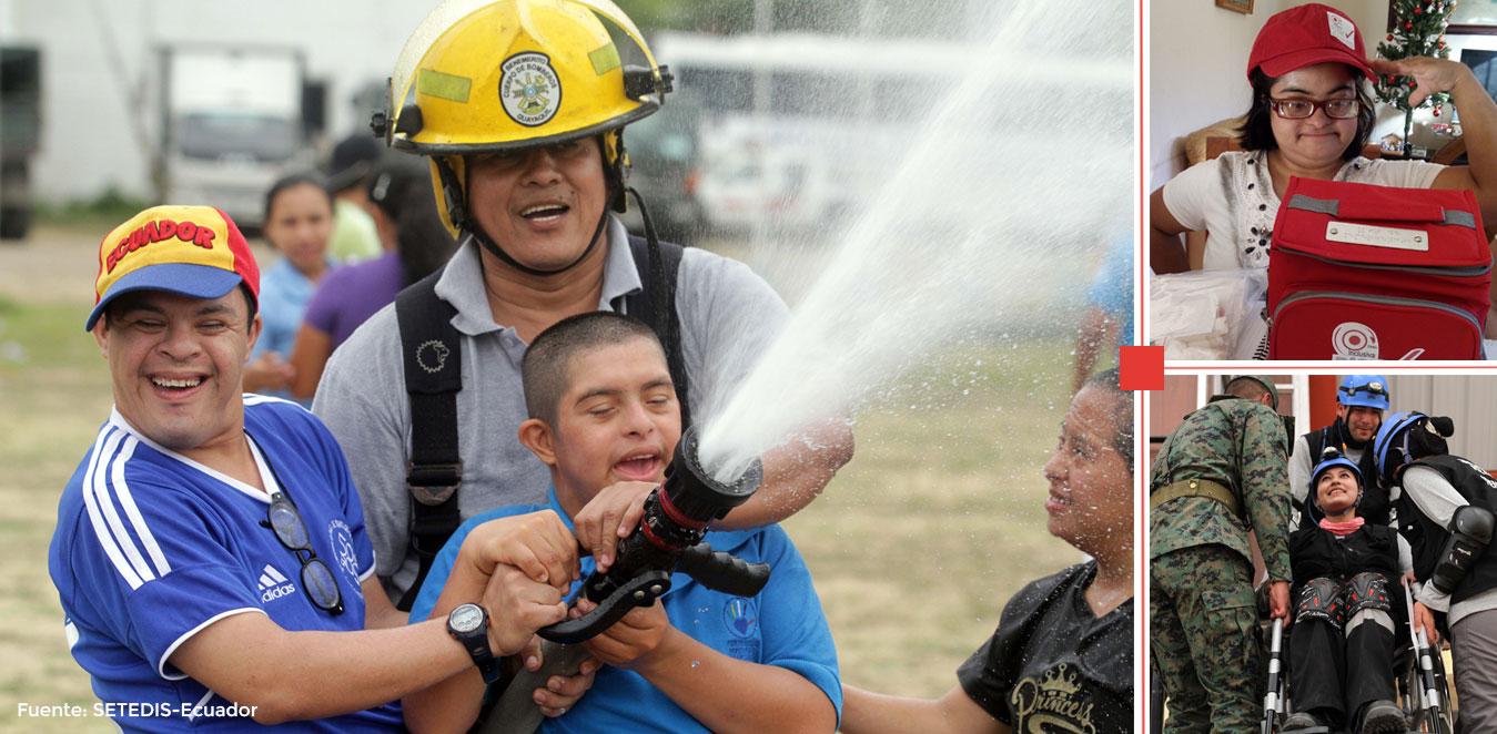 Equipo de Rescate con personas con discapacidad